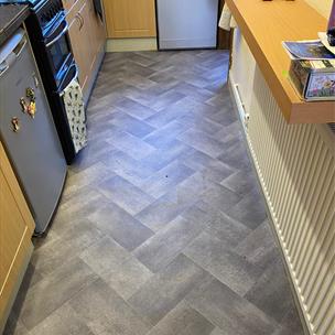 Herringbone Tile Vinyl