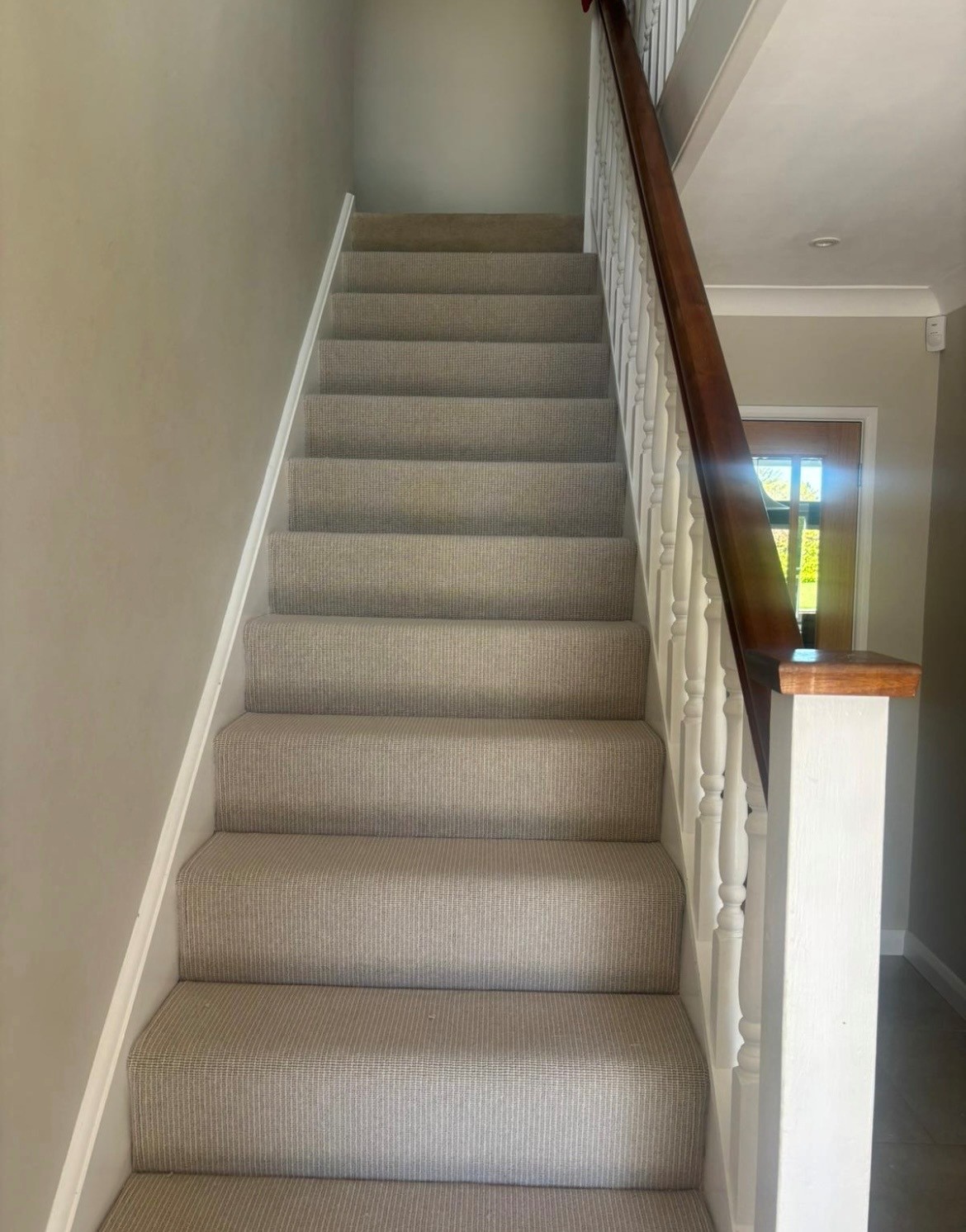 Cormar Pimlico carpet installed on staircase by Carpet Style