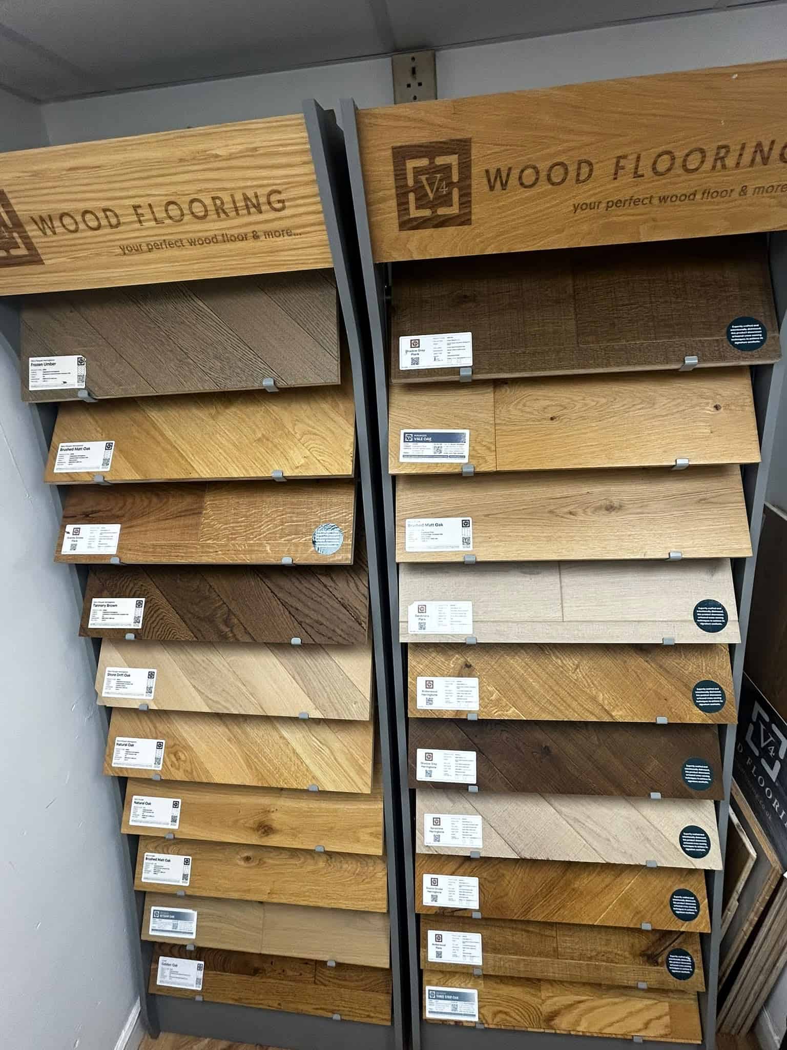 V4 oak herringbone wood flooring